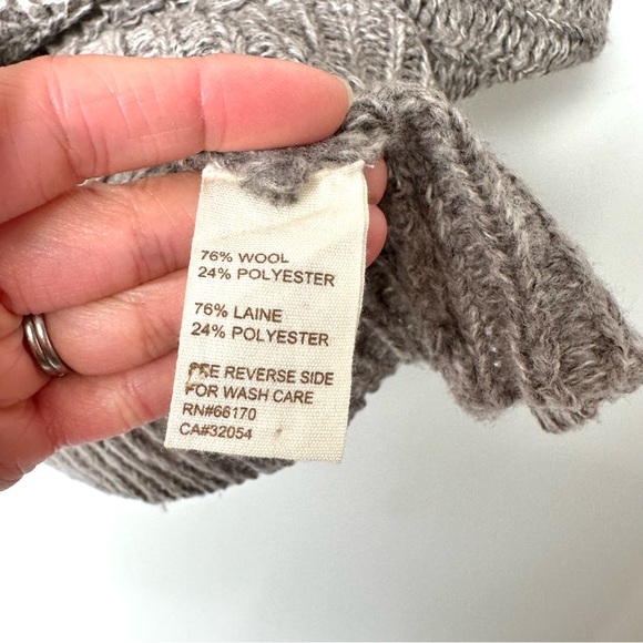 Free People Oversized Cozy Short Sleeve Cowl Neck Chunky Knit Sweater - Picture 9 of 11